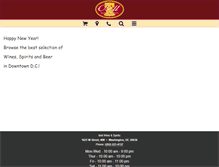 Tablet Screenshot of bellwineshop.com